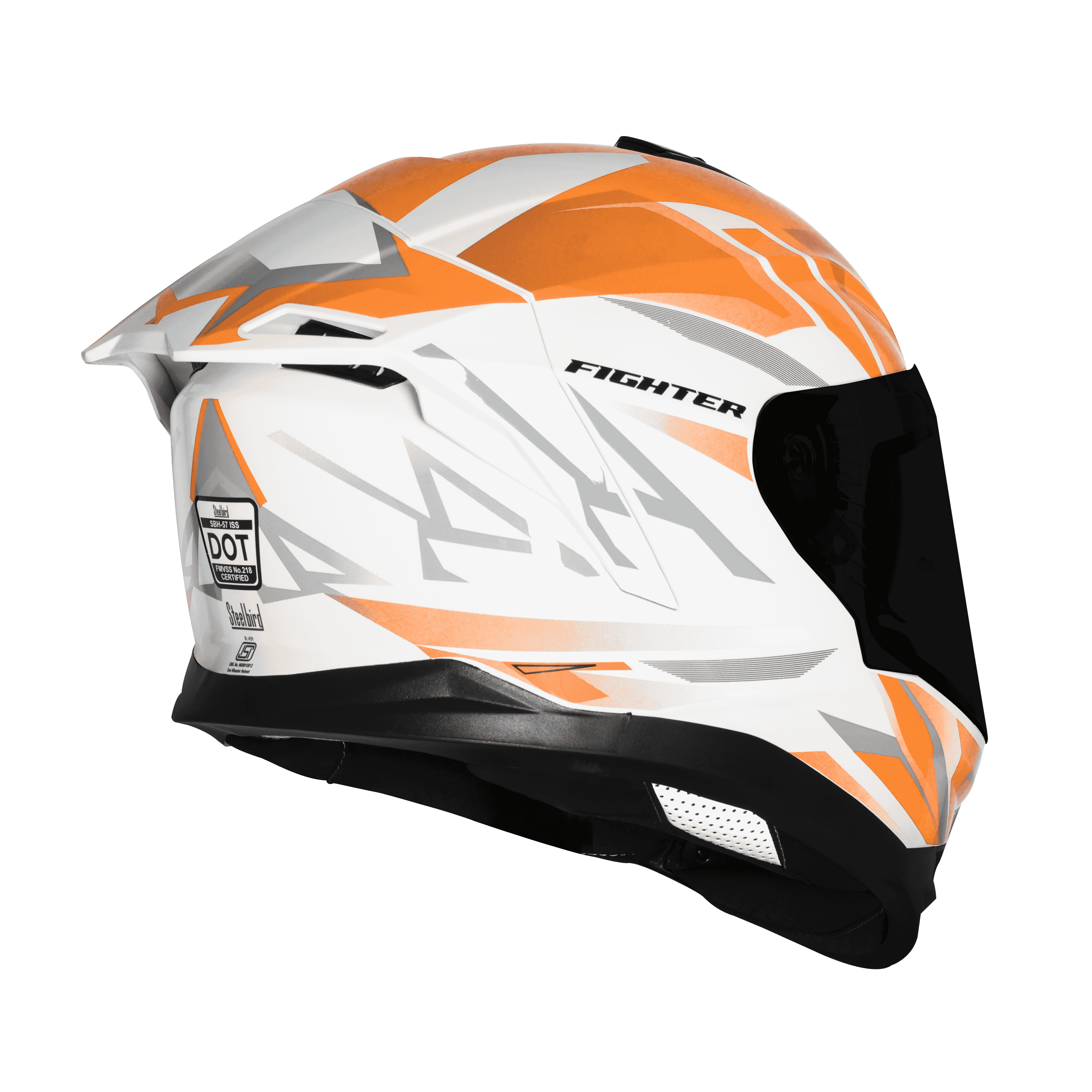 SBH-57 ISS FIGHTER F4 GLOSSY WHITE WITH ORANGE